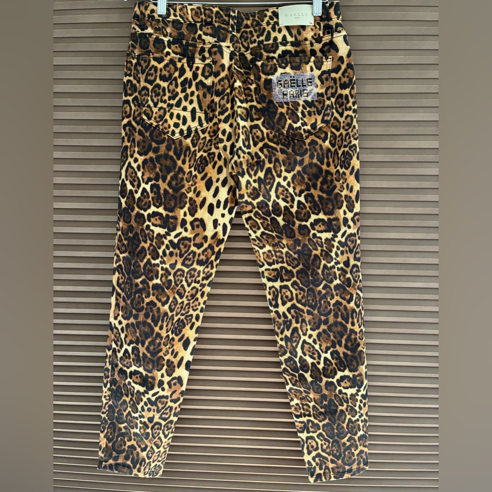 Gazelle Paris Leopard Print Women Jeans